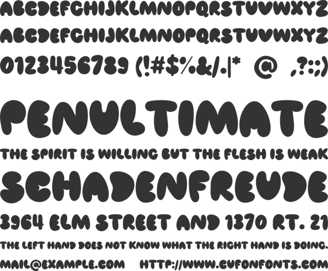 Lempo font preview