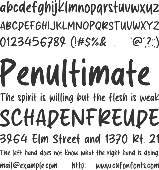 Agatha Miranda font preview