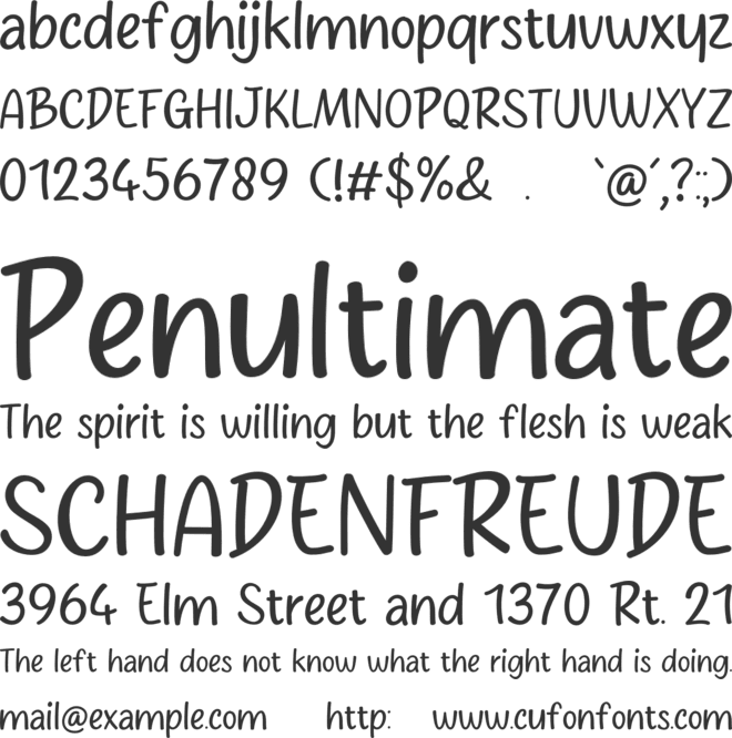 Silviah font preview