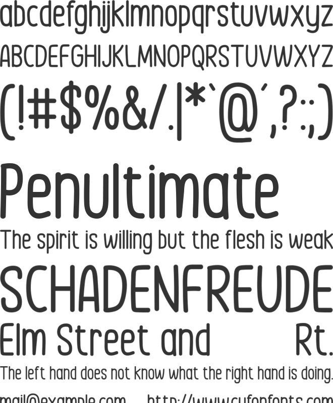 Simply Happy font preview