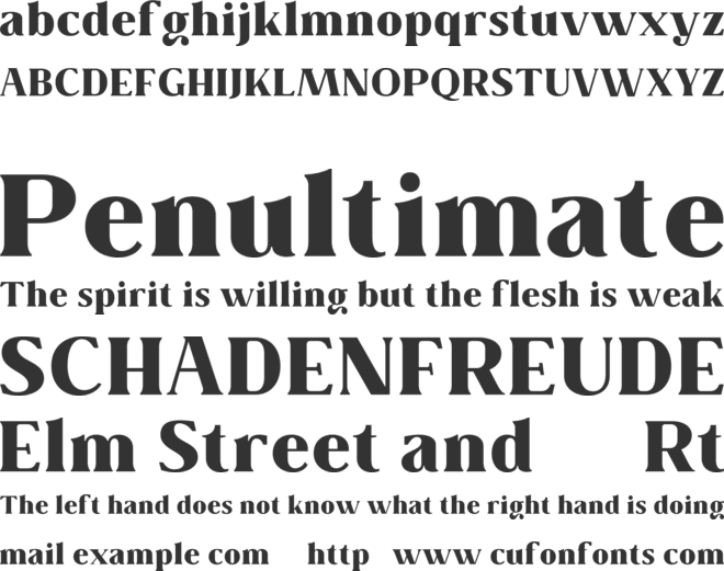 Collager font preview