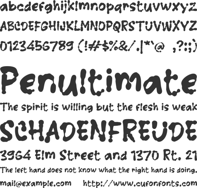 K Kedah Sare font preview