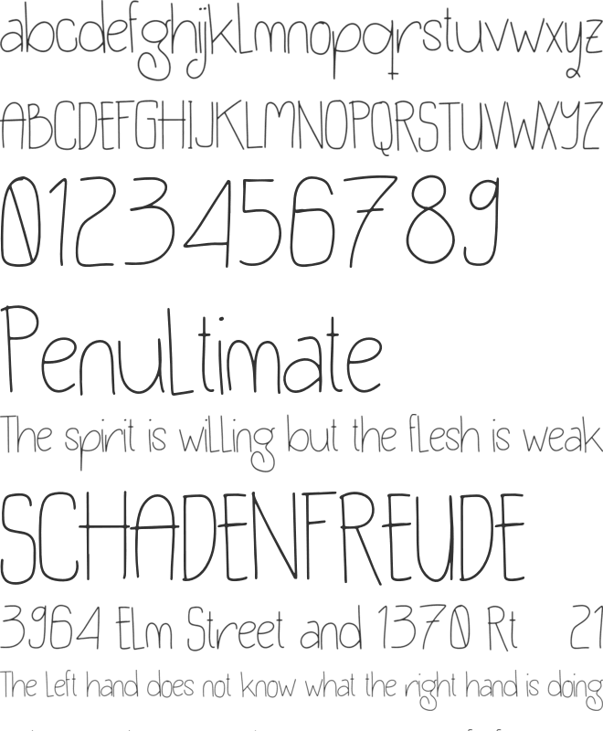 Tifanila Personal Use font preview