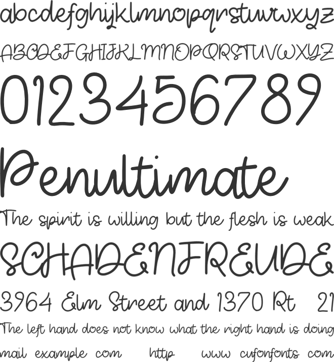 Kemayuning Personal Use font preview