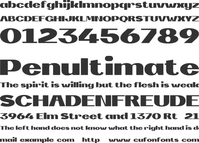 Nombus Koka Personal Use font preview