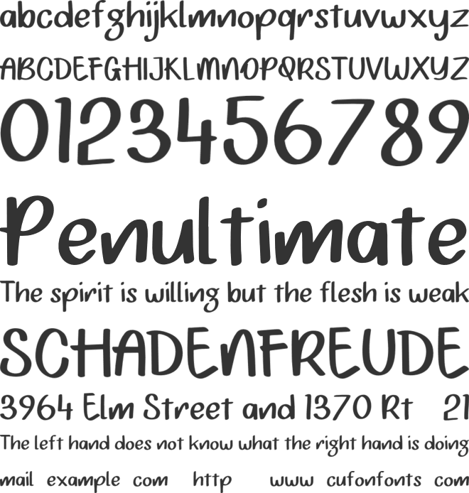 Salty Teriyaki Personal Use font preview