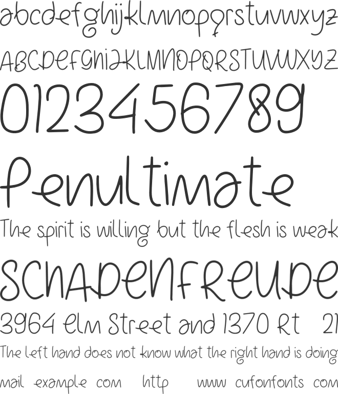 Gajadee Personal Use font preview