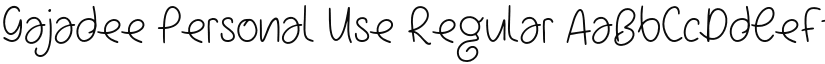 Gajadee Personal Use font download