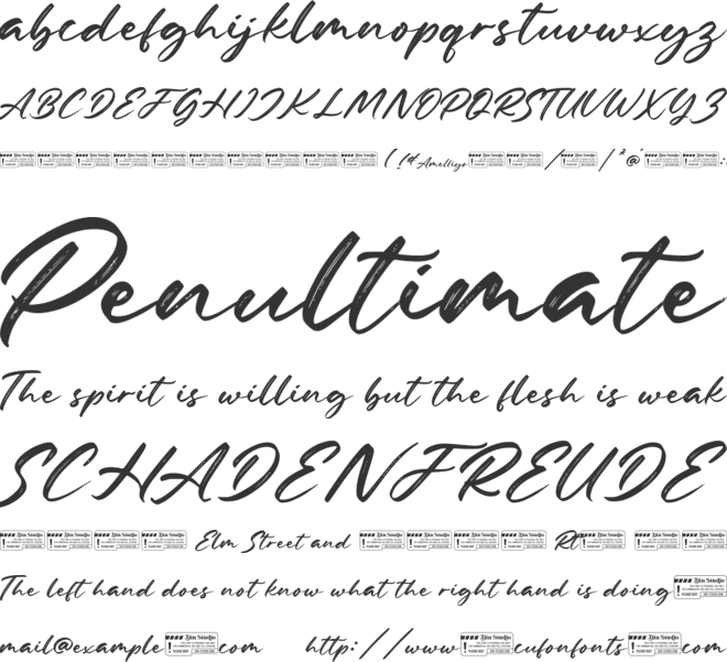 Amelliyo Personal Use font preview