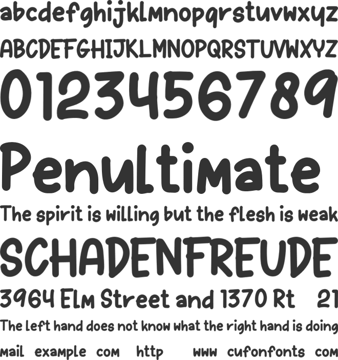 Romizie Personal Use font preview