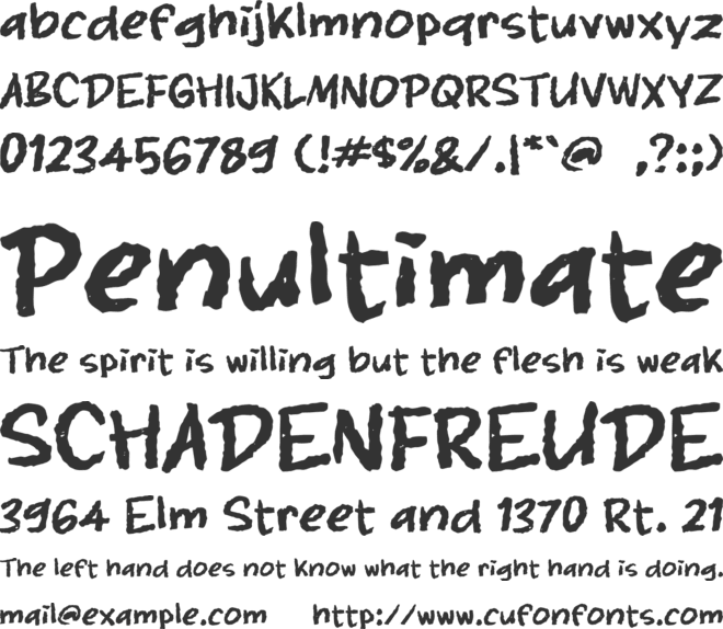 K Kreasi font preview