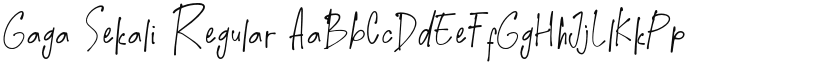 Gaga Sekali font download