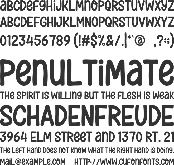 BOOGIELA font preview