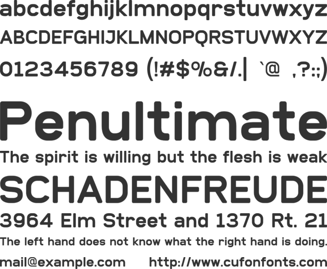 GROSTE font preview