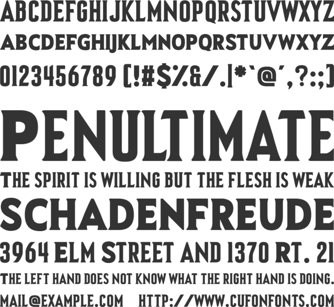 Asquire font preview