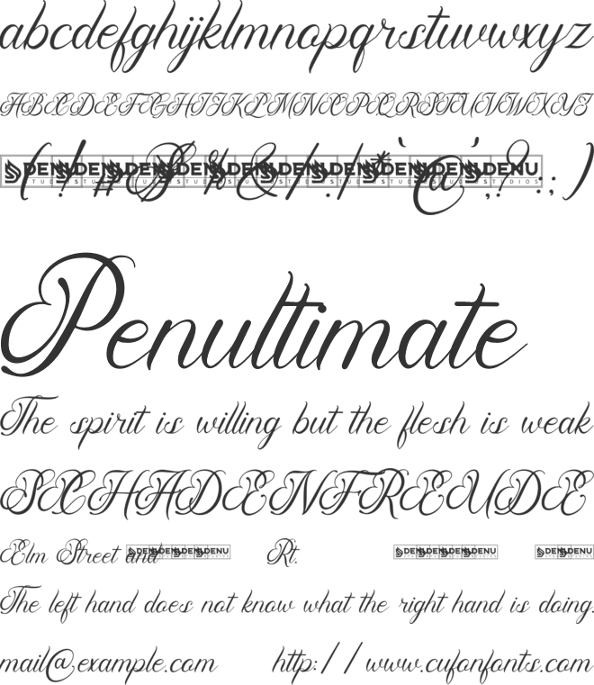 Pimfloth Bartauly font preview