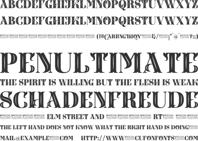 Carlingthon Personal Use font preview