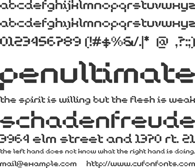 Sitewalk font preview