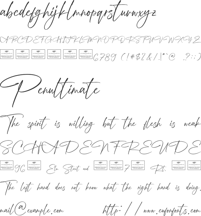 Saint Anthony Free font preview