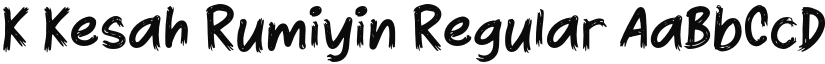 K Kesah Rumiyin font download