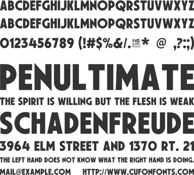 Shawkind font preview