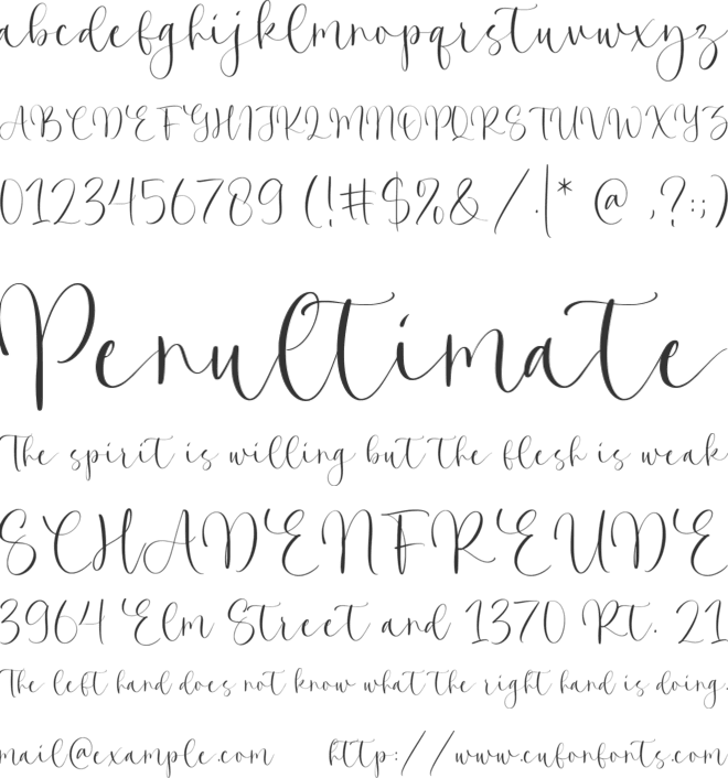 Kingsland font preview