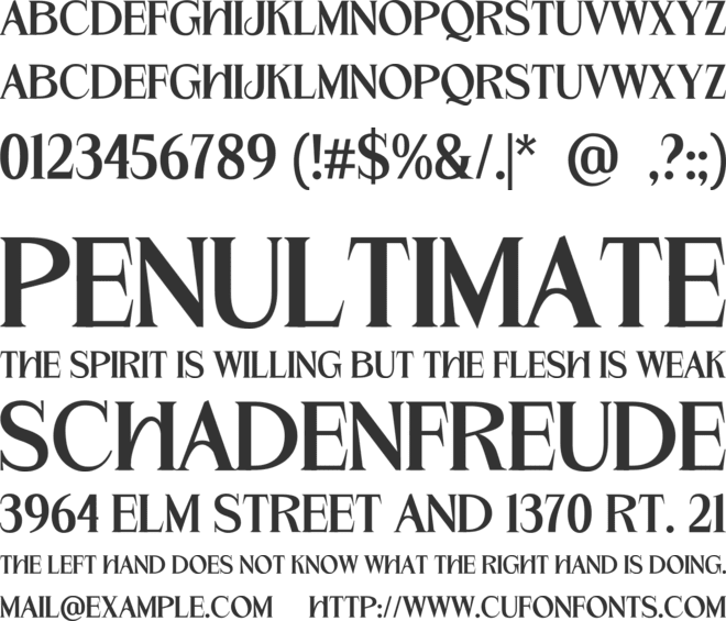 Garmole font preview