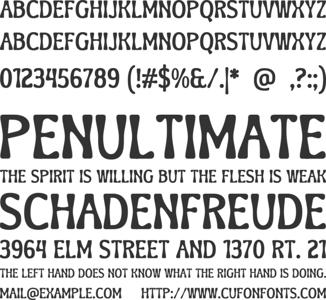 Kodjalika font preview