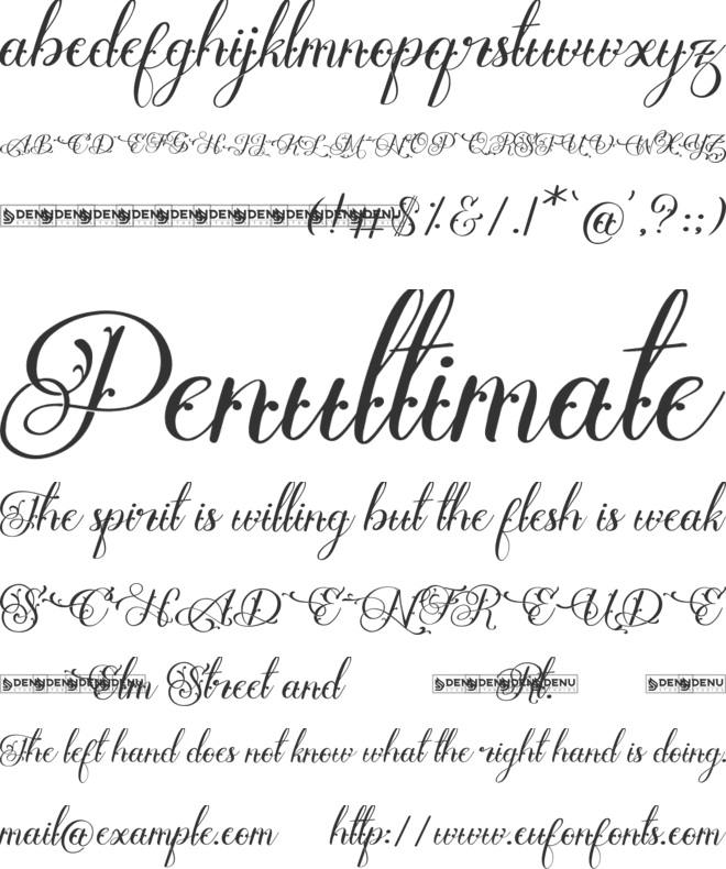 Singaley font preview