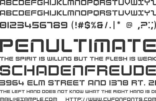 Abstante font preview