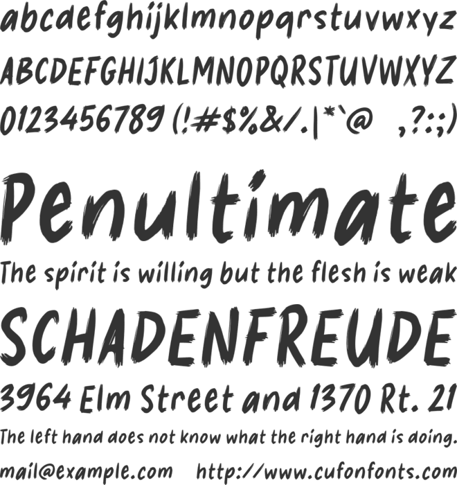 K Kopien font preview