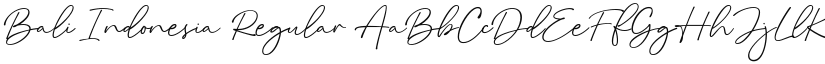 Bali Indonesia font download