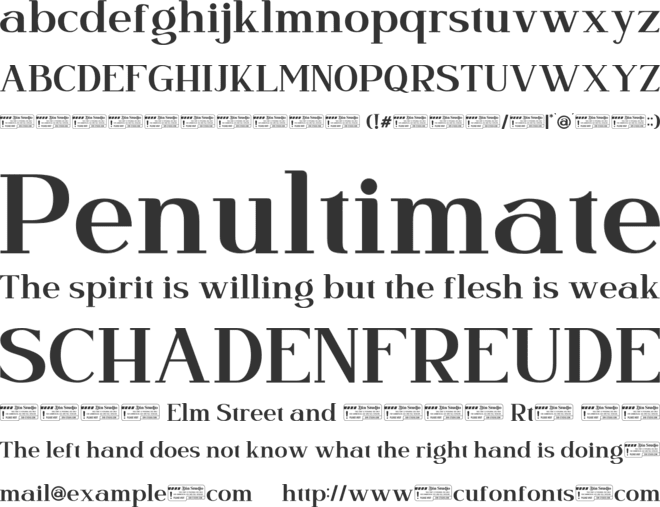 Magelo font preview