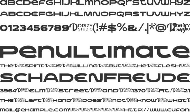 Ramuge font preview