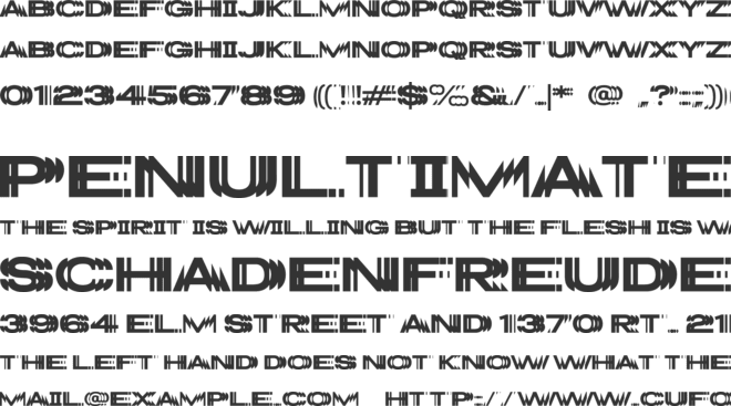 Glasset font preview