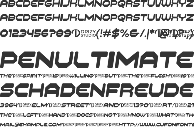 Gunstop font preview