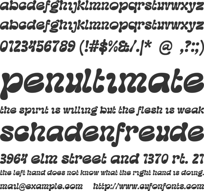 Mayego font preview