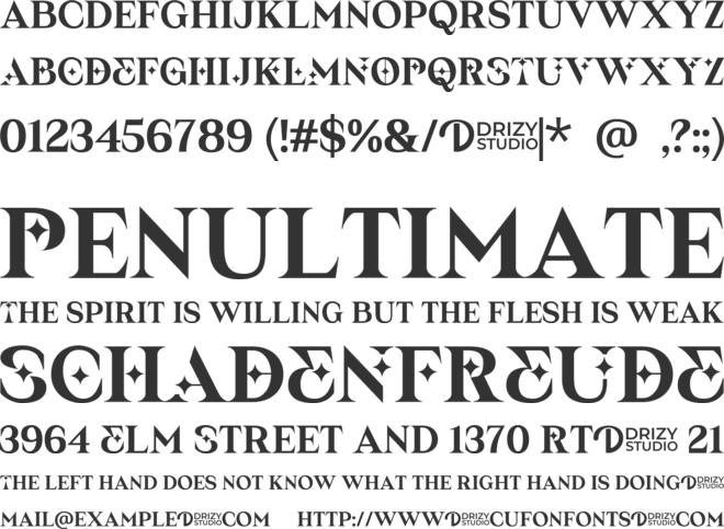 The Walkyr font preview
