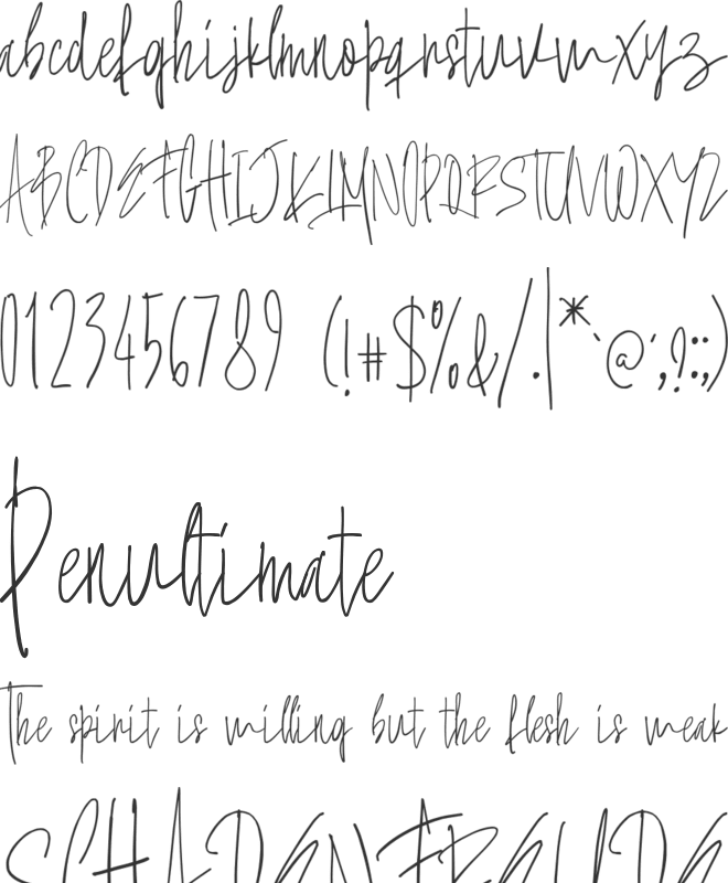 Beauty Routine font preview