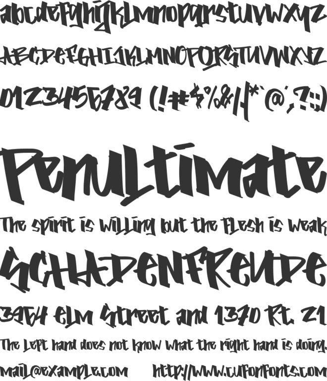 OldEarth font preview