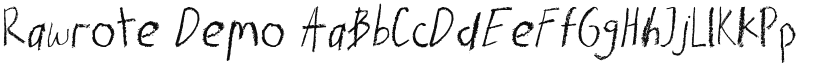 Rawrote font download