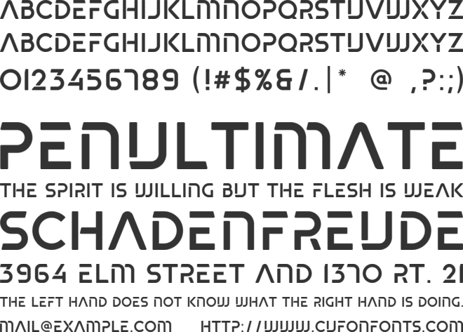 Blade rounded font preview