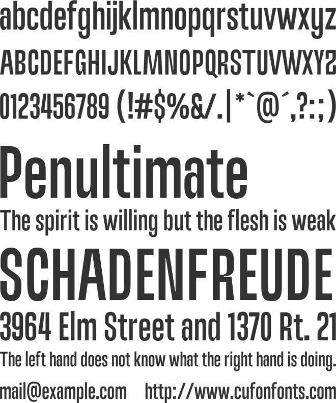 Brodien font preview