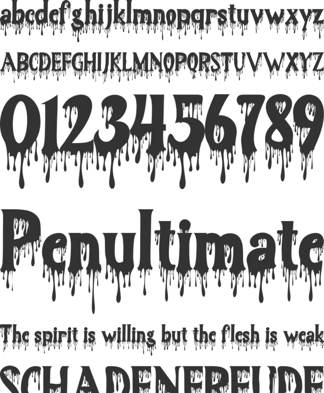 Blood Hunter font preview