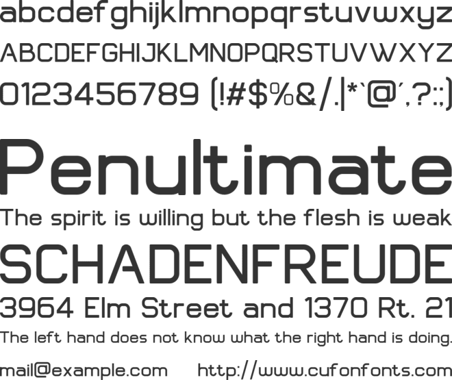 Fartage font preview