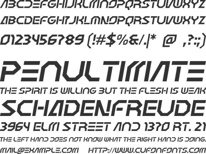 Axelich font preview