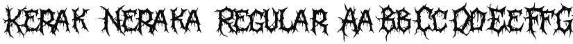 Kerak Neraka font download