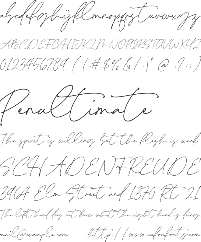 Something Beauty font preview