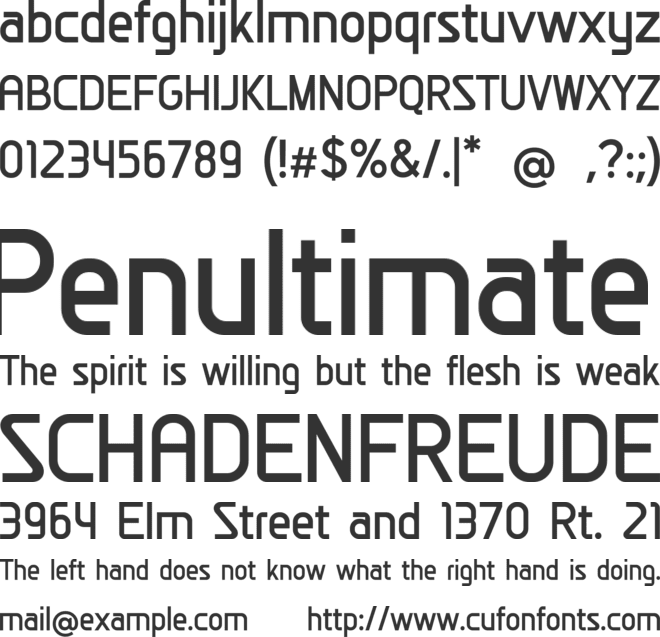 REMIXABLE font preview