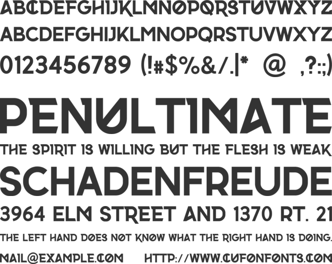 nordick font preview